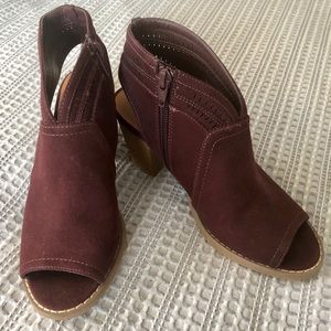 Peep Toe Sling Back Ankle Boots/Booties